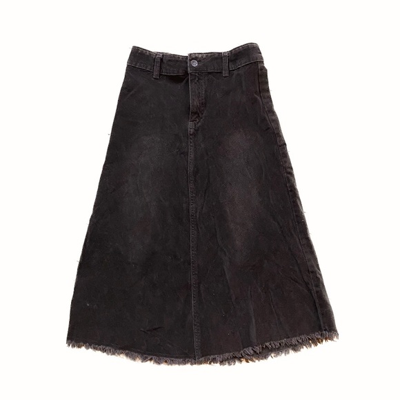 Brown Corduroy Midi Skirt - Picture 1 of 3